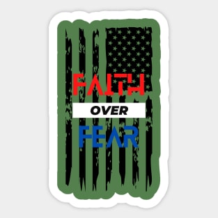 FAITH OVER FEAR Sticker